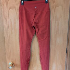 Lululemon Athletica Rust Leggings